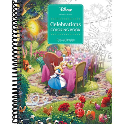 Disney Dreams Collection Thomas Kinkade Studios Celebrations Coloring Book front cover