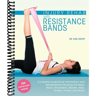 Injury Rehab with Resistance Bands: Complete Anatomy and Rehabilitation Programs for Back, Neck, Shoulders, Elbows, Hips, Knees, Ankles and More front cover