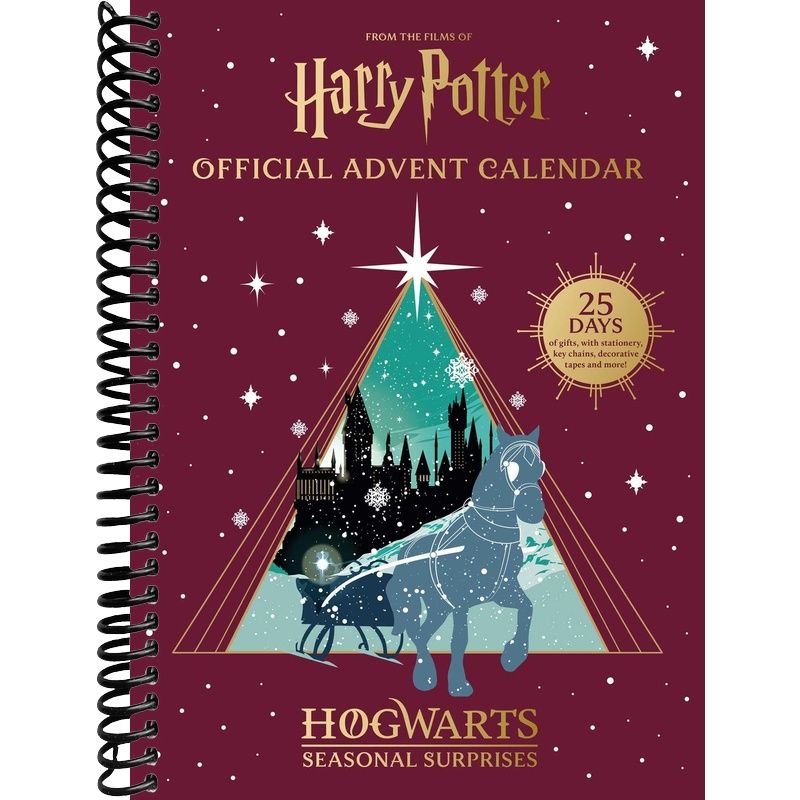 Harry Potter Official Advent Calendar Hogwarts Seasonal Surprises: 25 Days of Gifts, with Stationery, Key Chains, Washi Tapes and More! front cover