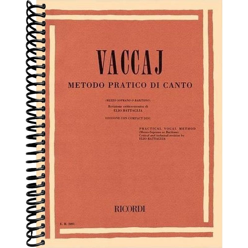 Metodo Practico: Mezzo-Soprano/Baritone - Book/CD – Lay it Flat ...