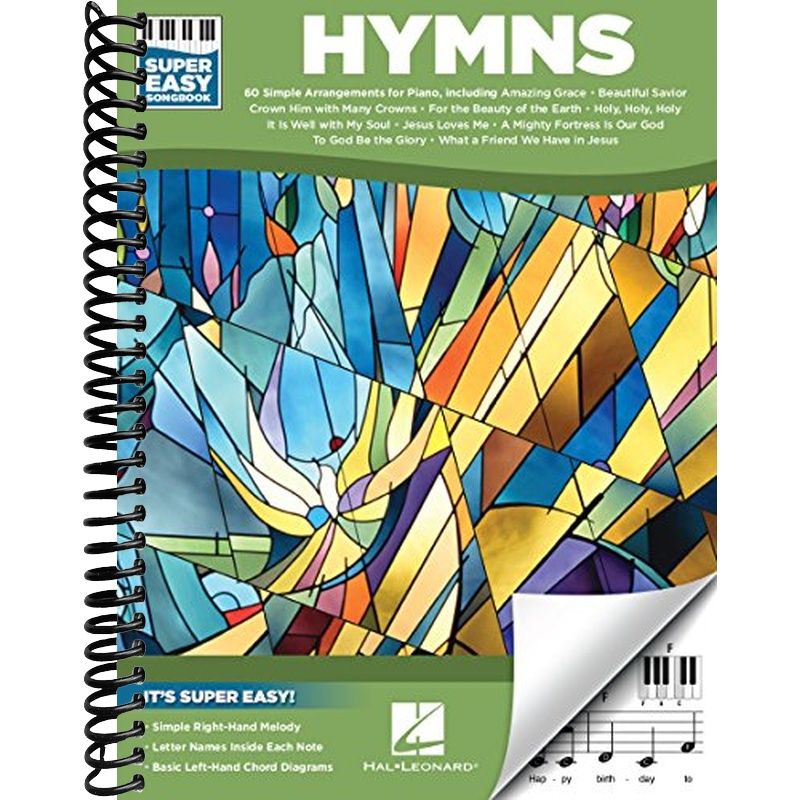 Hymns - Super Easy Songbook | 60 Traditional Christian Hymns for Begin ...