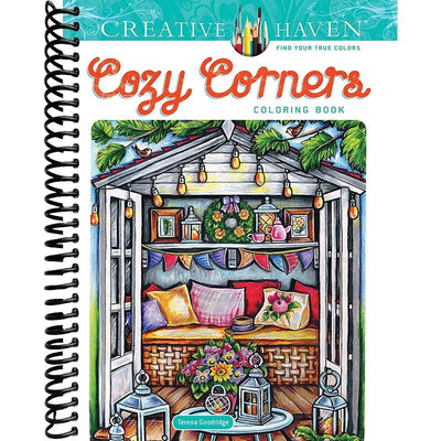 Creative Haven Cozy Corners Coloring Book (Adult Coloring Books: Calm) front cover