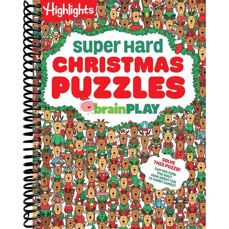 brainPLAY Super Hard Christmas Puzzles (brainPLAY Puzzle Books)