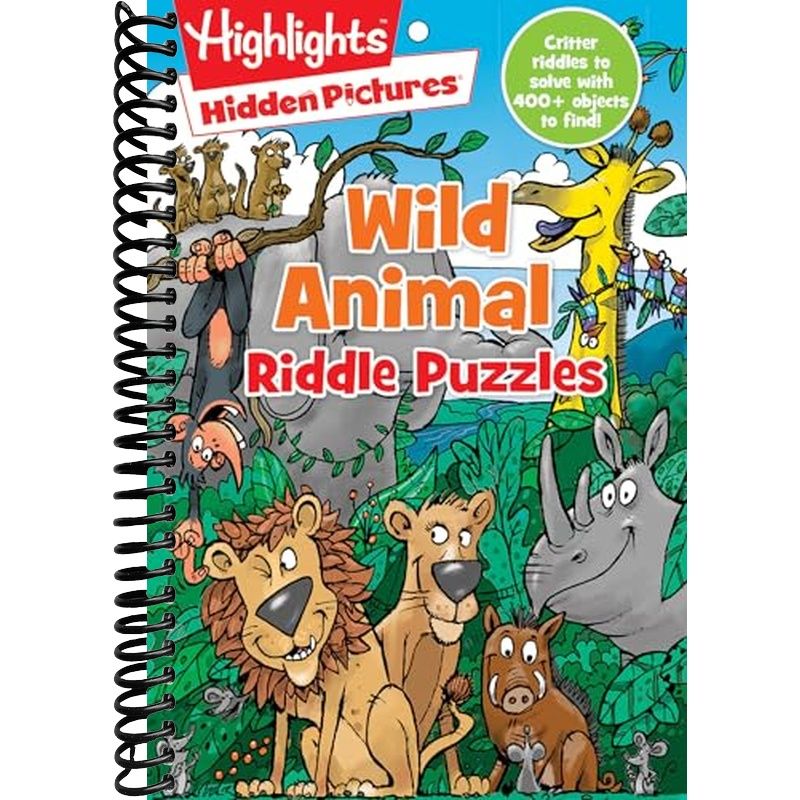 Wild Animal Riddle Puzzles – Lay it Flat Publishing Group