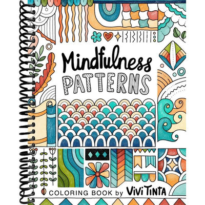 Mindfulness Patterns: Coloring Book with Creative Pattern Designs for Stress Relief and Relaxation front cover