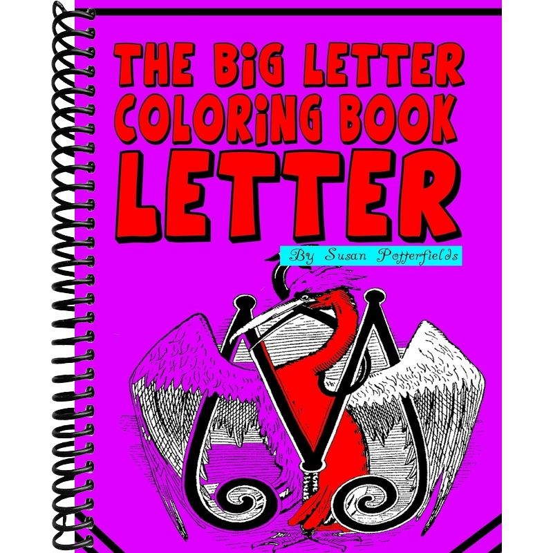 The Big Letter Coloring Book: Letter M – Lay it Flat Publishing Group
