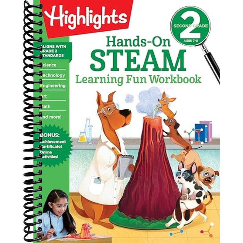 Second Grade Hands-On STEAM Learning Fun Workbook (Highlights Learning ...
