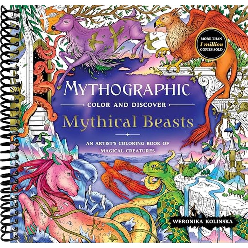 Mythographic Color and Discover: Mythical Beasts: An Artist’s Coloring ...