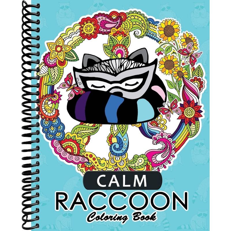 Calm Raccoon Coloring Book for Adults – Lay it Flat Publishing Group