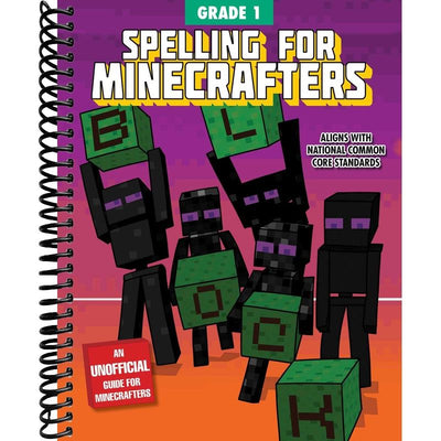 Spelling for Minecrafters: Grade 1 front cover
