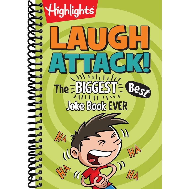 Laugh Attack!: Over 1,000 Jokes for Kids, Must-Have Kids Joke Book with Knock-Knocks, Riddles, Tongue Twisters and Cartoons (Highlights™ Laugh Attack! Joke Books)