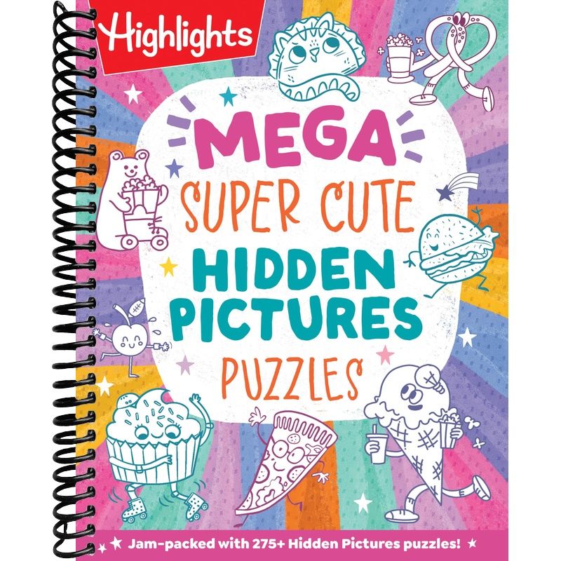 Mega Super Cute Hidden Pictures Puzzles: Solve Over 300 Pages of Cute Kawaii-Style Puzzles Filled with Adorable Animals, Magical Creatures and More (Mega Hidden Pictures Puzzles)