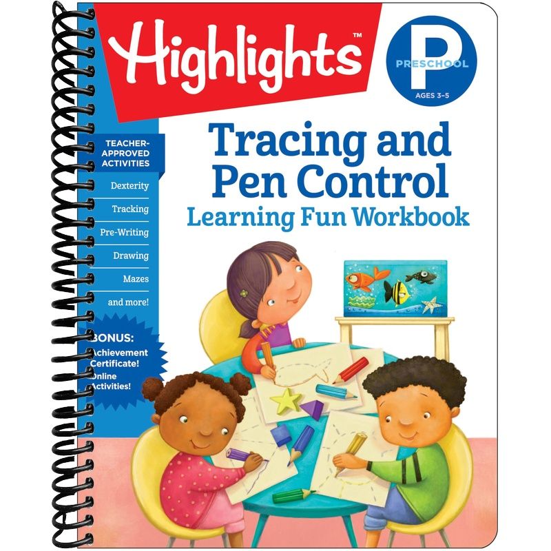 Preschool Tracing and Pen Control (Highlights Learning Fun Workbooks)