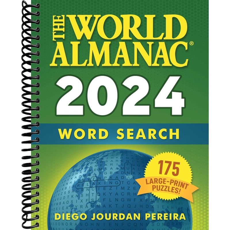 World Almanac 2024 Word Search: 175 Large-Print Puzzles! front cover