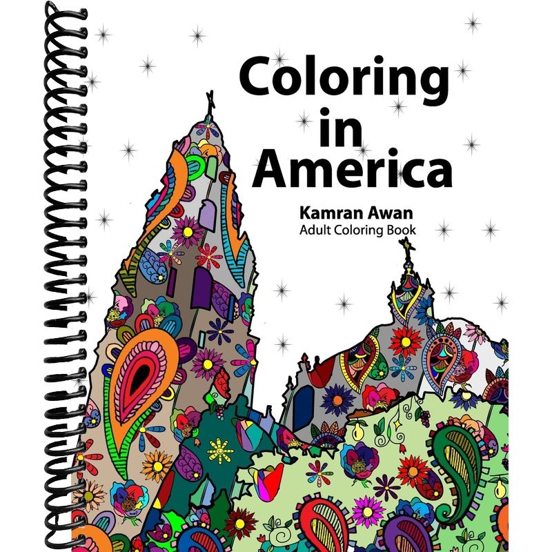 Coloring In America: Adult Coloring Book – Lay it Flat Publishing Group