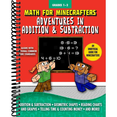 Math for Minecrafters: Adventures in Addition & Subtraction front cover