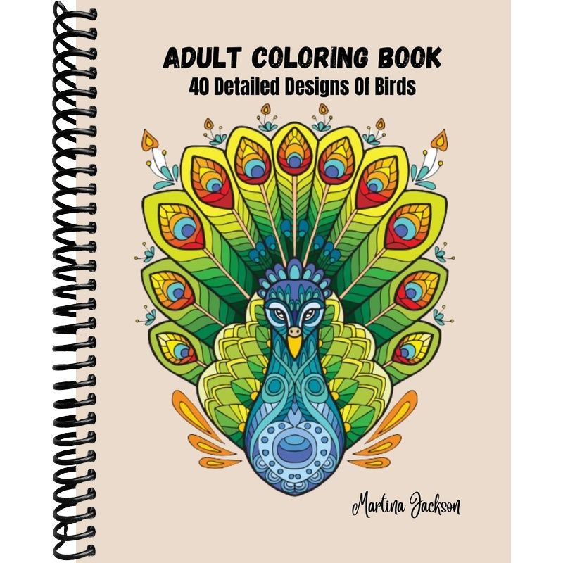 Adult Coloring Book - The Wonderful World Of Birds!: 40 Detailed Color ...