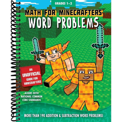 Math for Minecrafters Word Problems: Grades 1-2 front cover