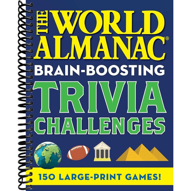 World Almanac Brain-Boosting Trivia Challenges: 150 Large-Print Games ...