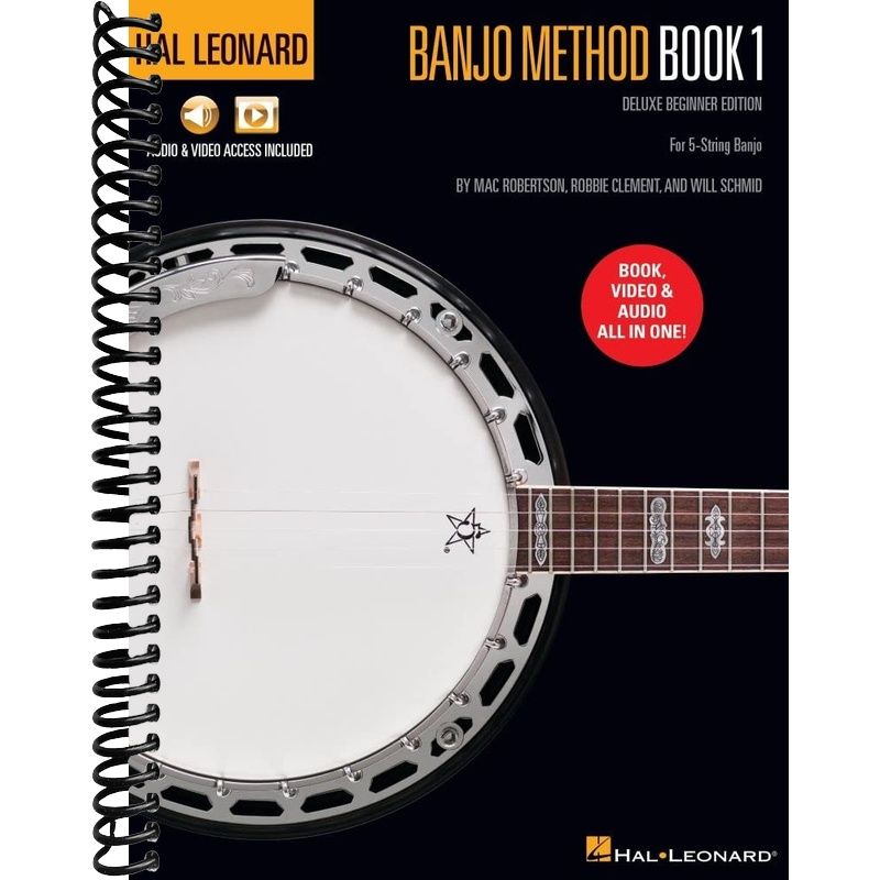 Hal Leonard Banjo Method Book 1 - Deluxe Beginner Edition for 5-String ...