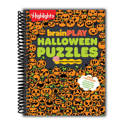 Front Cover of brainPLAY Halloween Puzzles