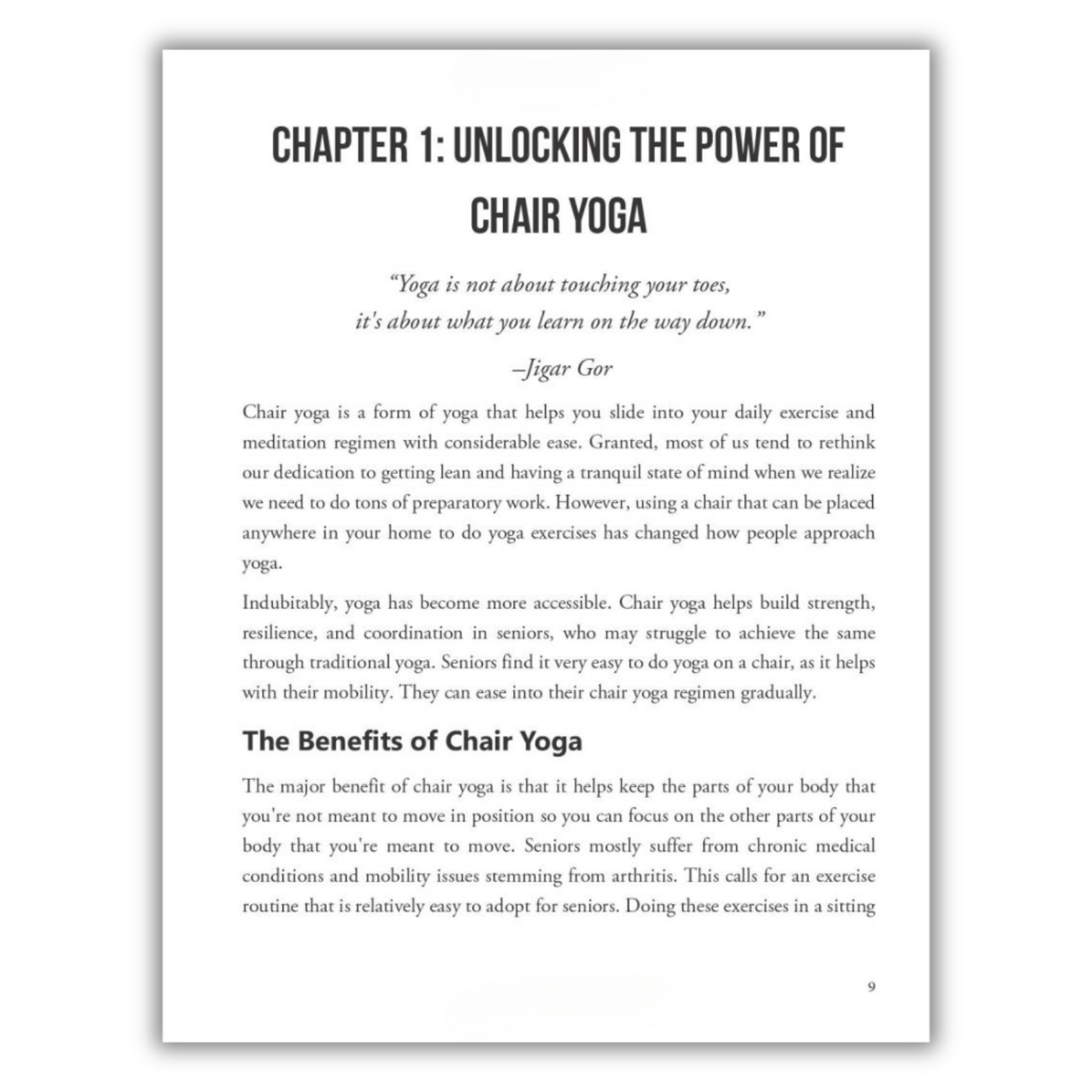 Chapter 1: Unlocking the Power of Chair Yoga