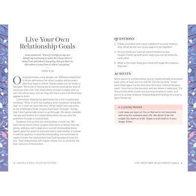 Pages 8 to 9: Live Your Own Relationship Goals