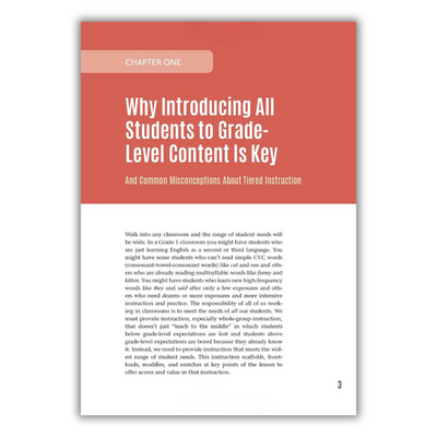 Chapter 1: Why Introducing All-Students to Grade-Level Content is Key