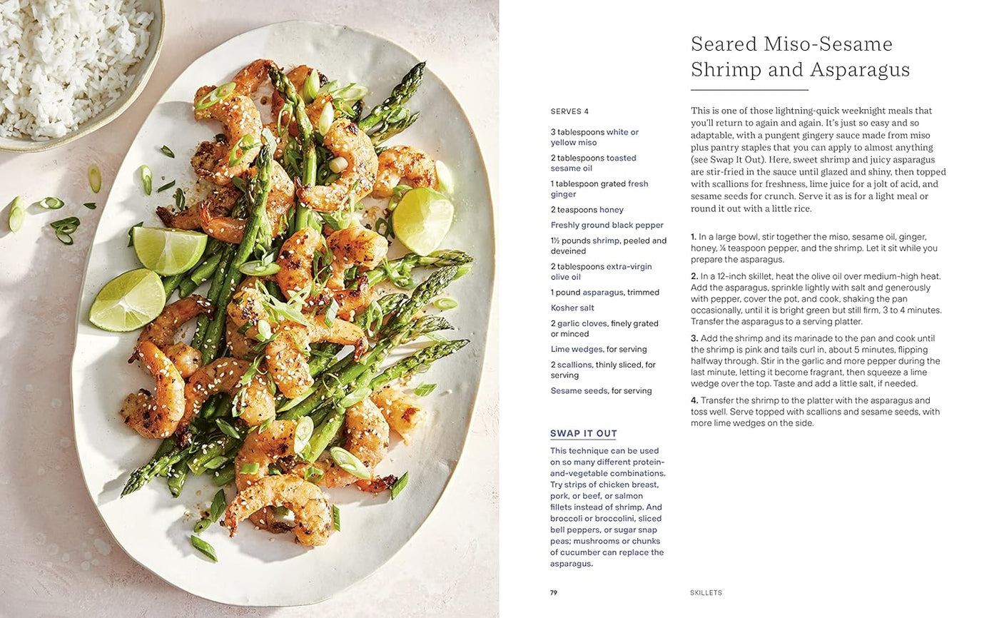 Seared Miso-Sesame Shrimp and Asparagus
