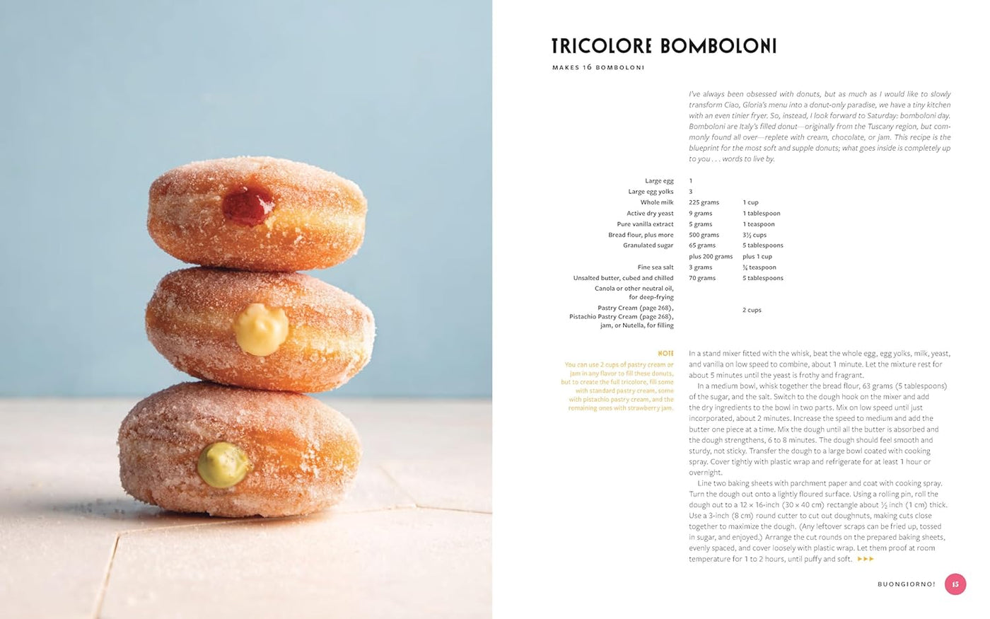 Page 15: Tricolore Bomboloni