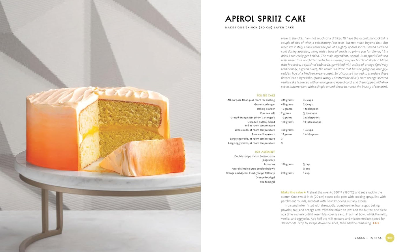 Page 209: Aperol Spritz Cake