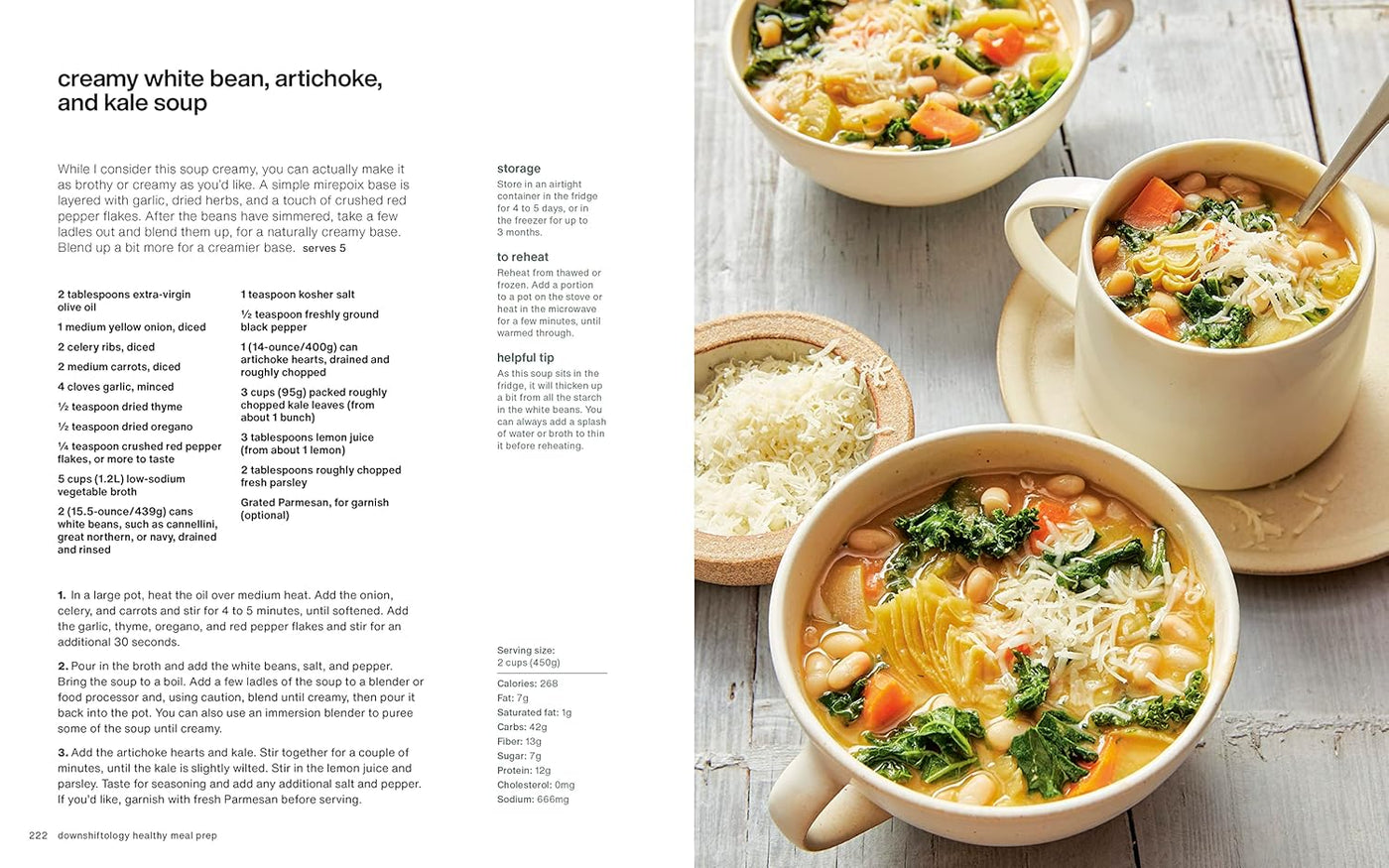Creamy White Bean, Artichoke, and Kale Soup