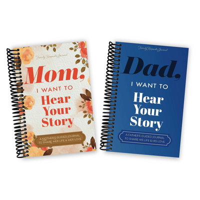 Front cover of Mom, I Want to Hear Your Story & Dad, I Want to Hear Your Story (Tilted)