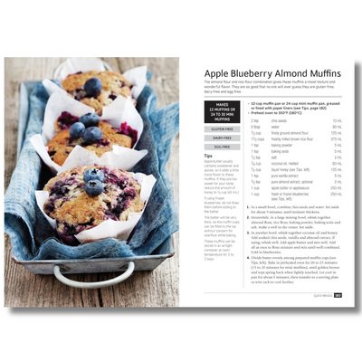 Apple Blueberry Almond Muffins