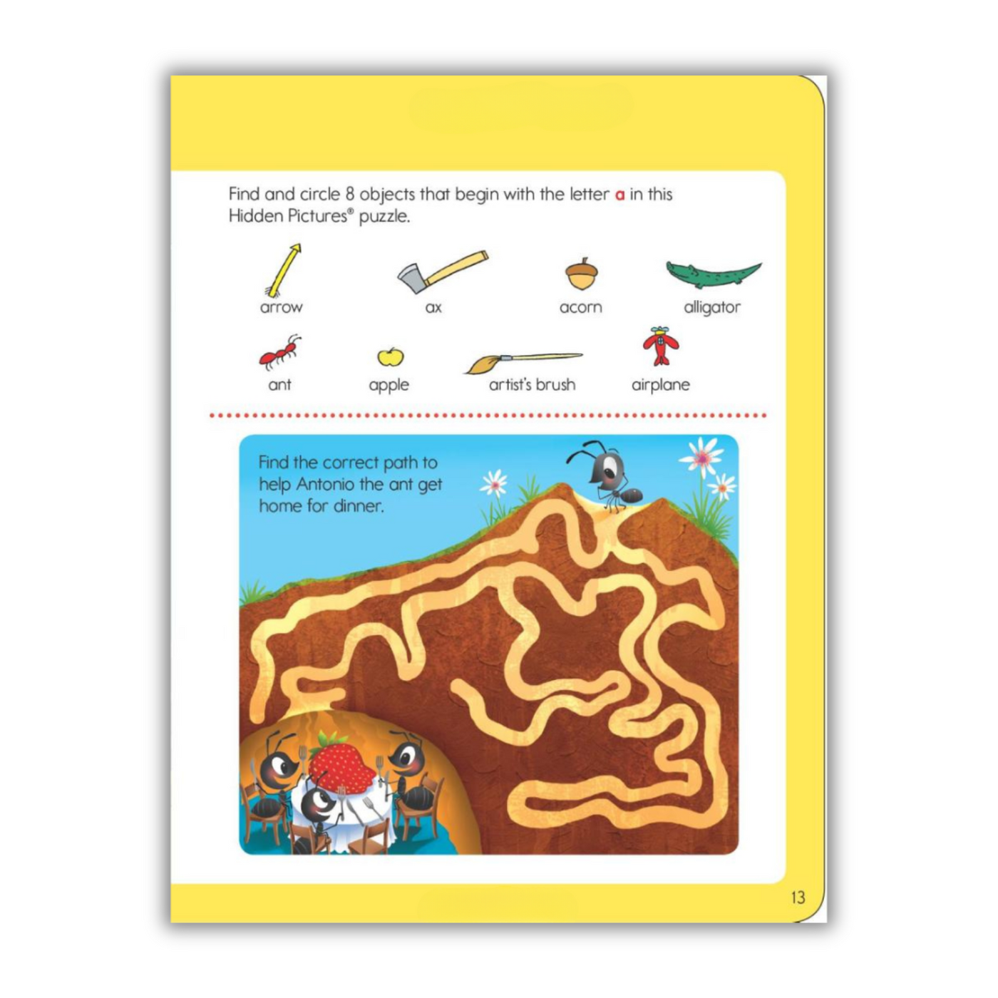 inside page of Kindergarten Big Fun Workbook