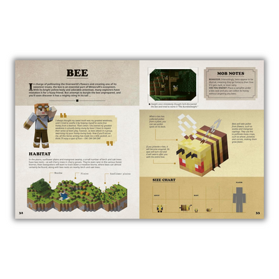 inside page of Minecraft: Mobspotter's Encyclopedia