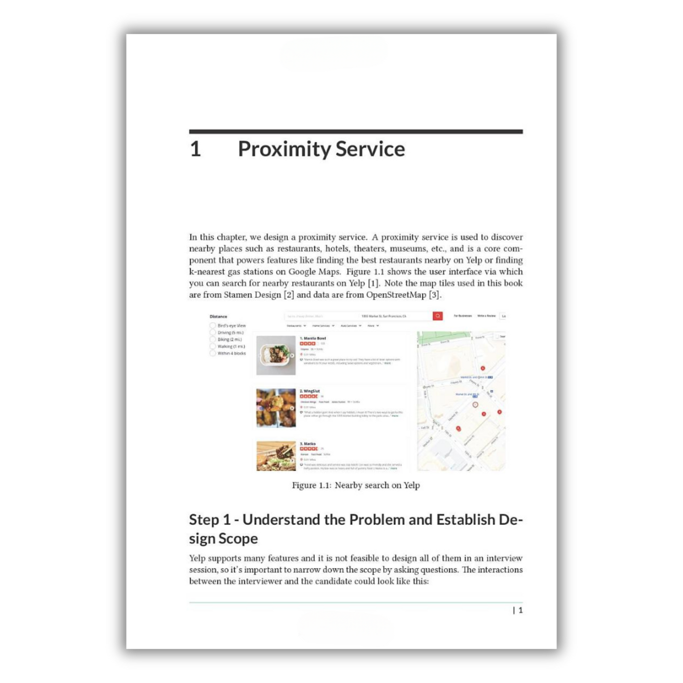 Page 1: Proximity Service