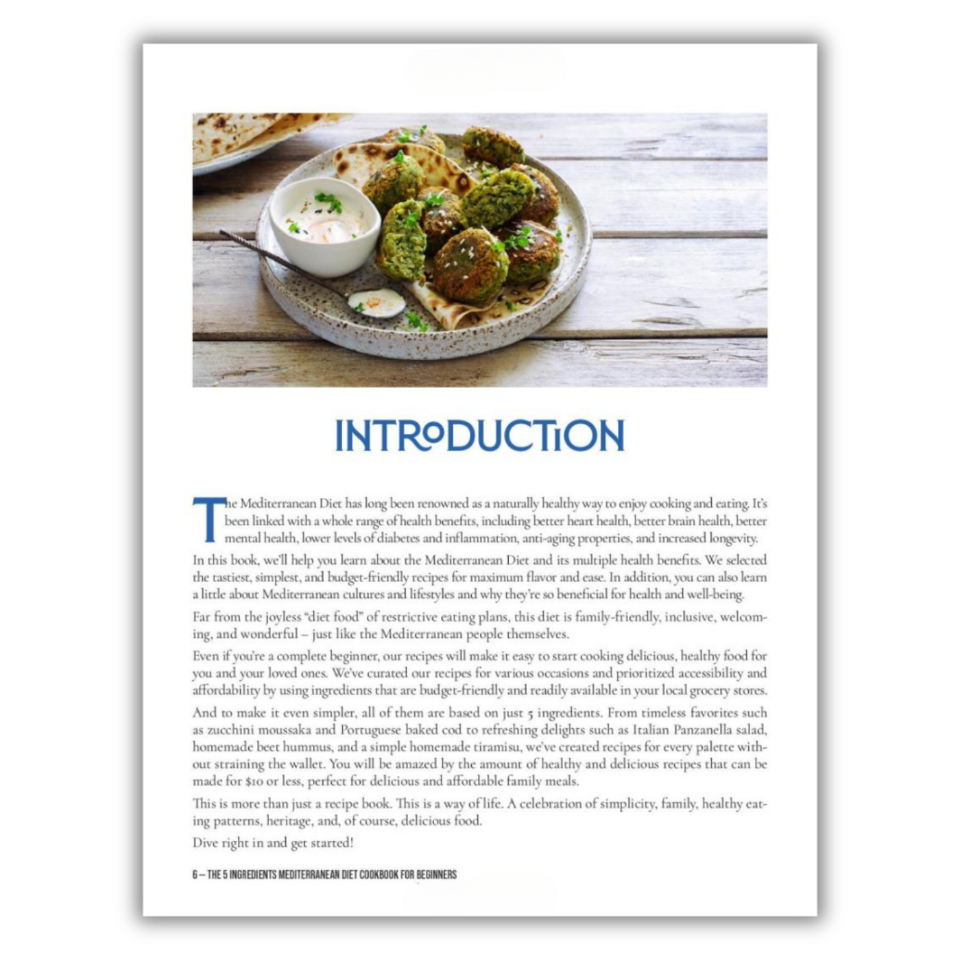 inside page of The 5 Ingredients Mediterranean Diet Cookbook for Beginners