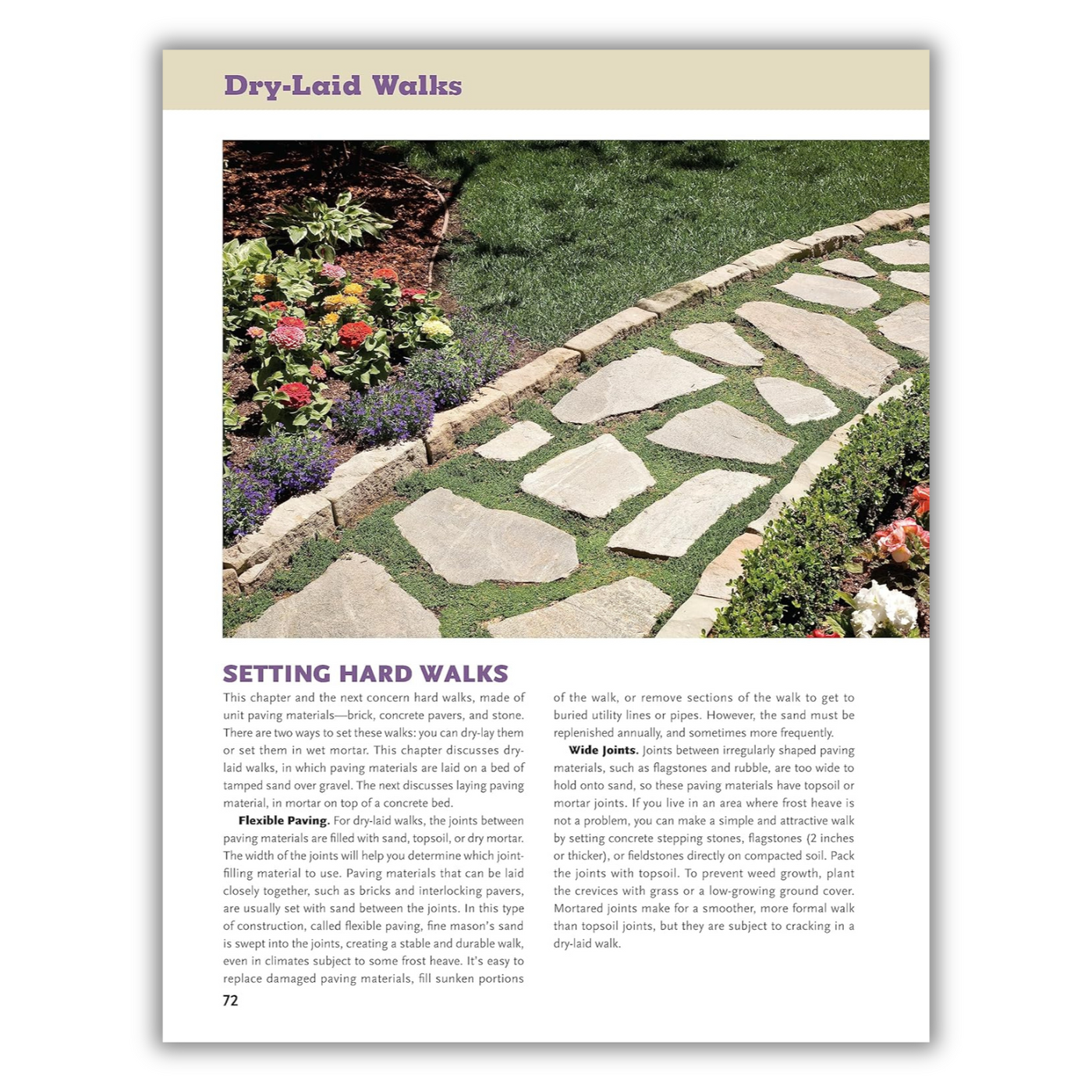 inside page of Ultimate Guide to Walks, Patios & Walls, Updated 2nd Edition