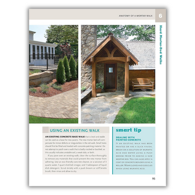 inside page of Ultimate Guide to Walks, Patios & Walls, Updated 2nd Edition