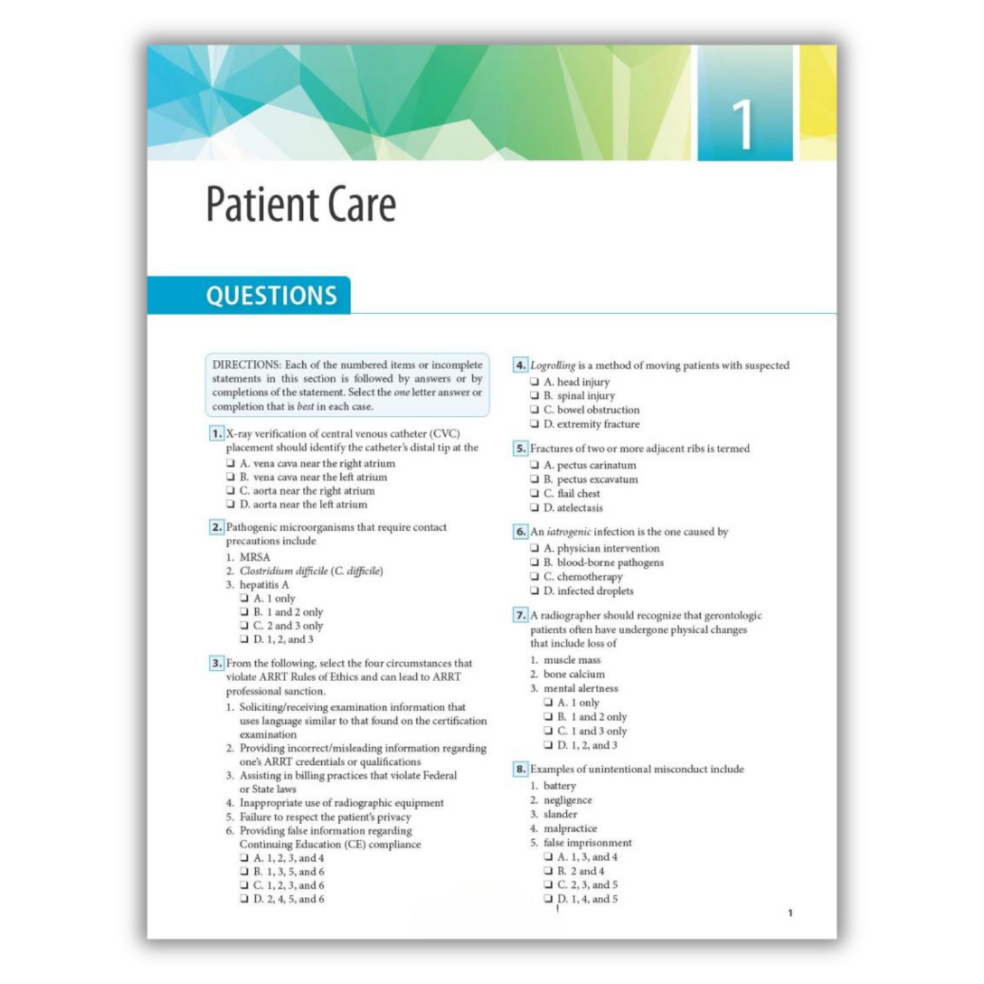 Chapter 1: Patient Care