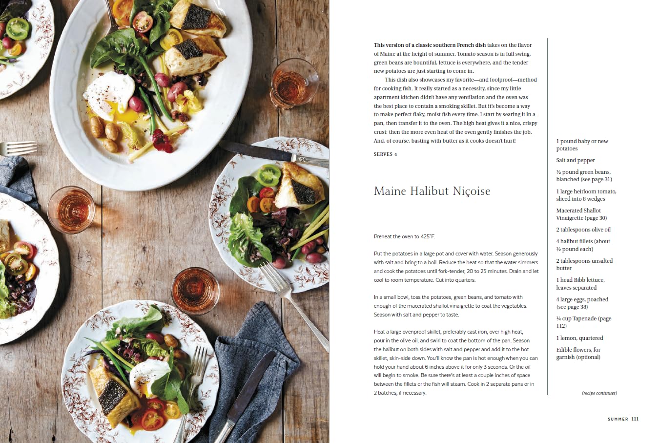 Maine Halibut Nicoise