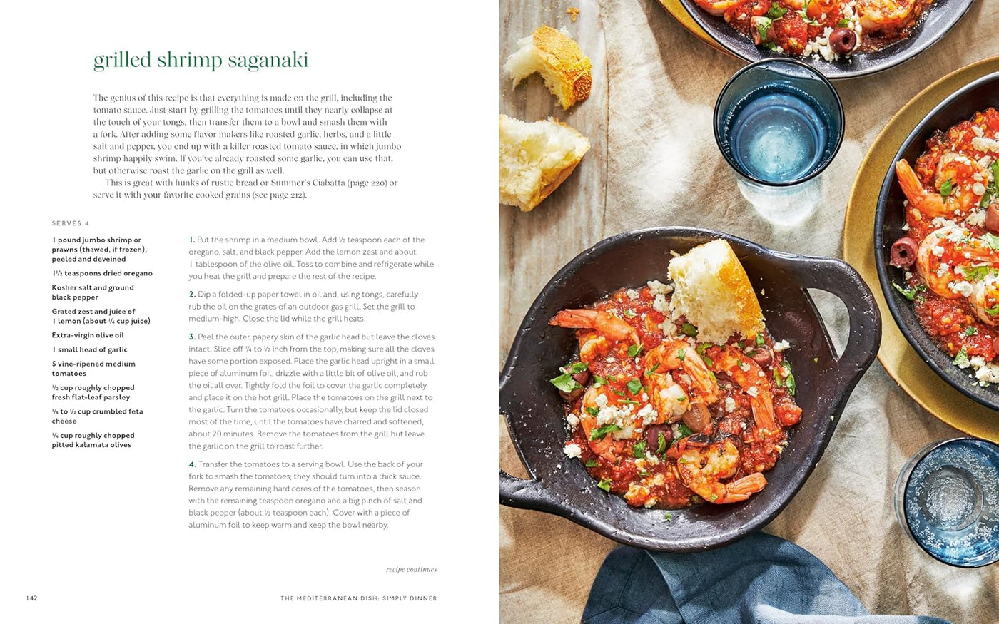 Page 142: Grilled Shrimp Saganaki