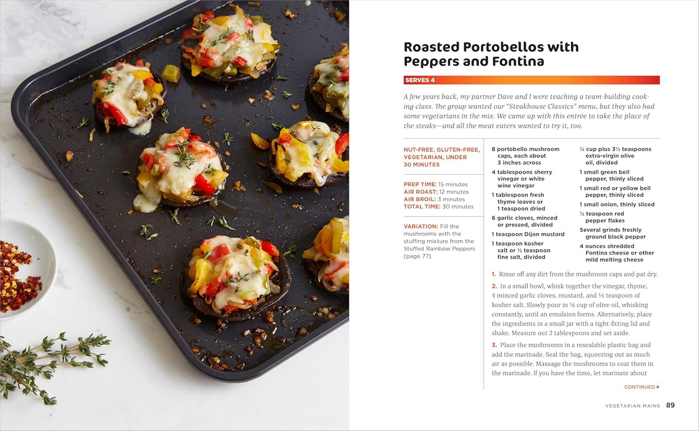 Roasted Portobellos with Peppers and Fontina