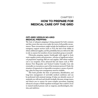 Chapter 1: How to Prepare for Medical Care Off the Grid