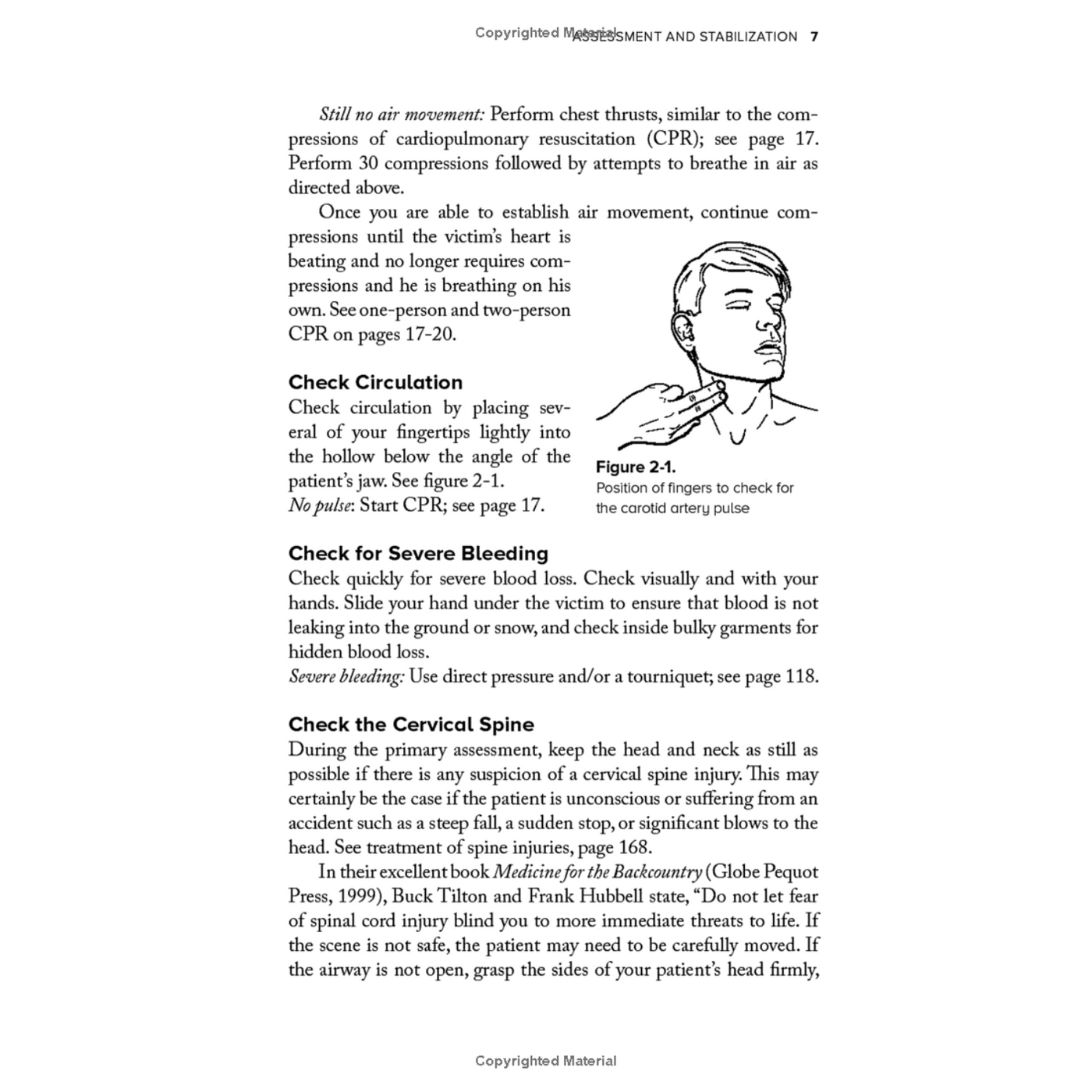 Chapter 2 - Cont. (Check Circulation, Severe Bleeding, and the Cervical Spine)