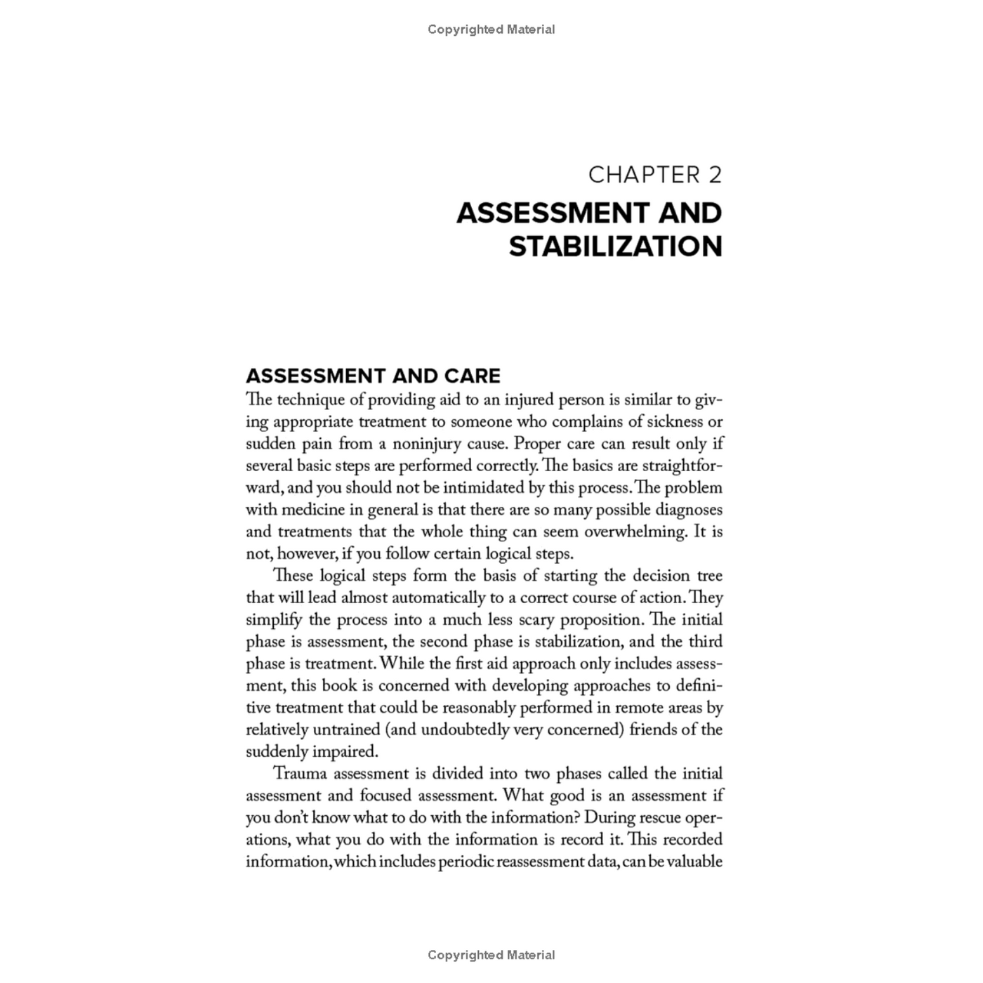 Chapter 2: Assessment and Stabilization