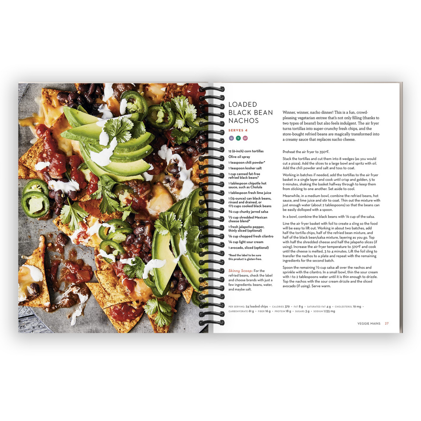 Skinnytaste Air Fryer Dinners: 75 Healthy Recipes for Easy Weeknight Meals: A Cookbook (Spiral Bound)