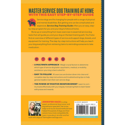 Service Dog Training Guide: A Step-by-Step Training Program for You and Your Dog (Spiral Bound)