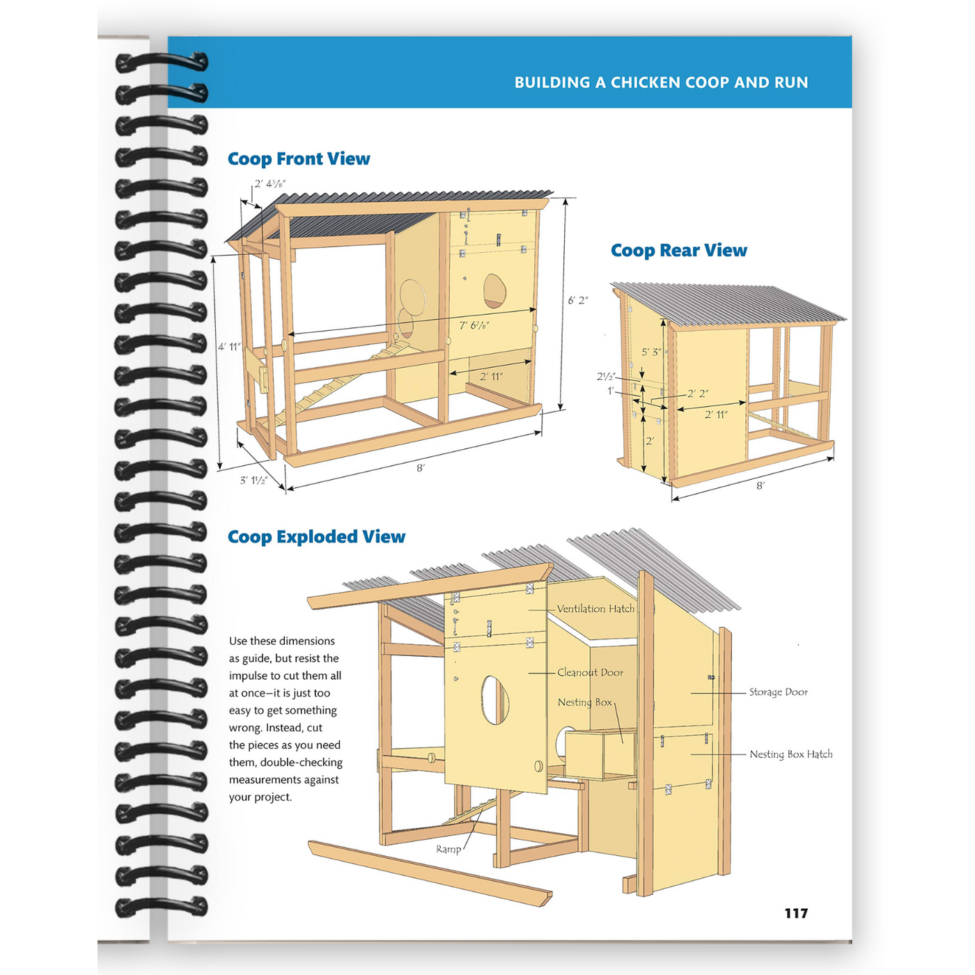 40 Projects for Building Your Backyard Homestead: A Hands-on, Step-by-Step Sustainable-Living Guide (Spiral Bound)